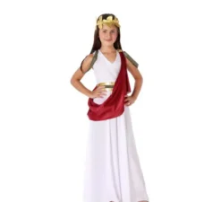 costume bianco romana per le ragazze caped