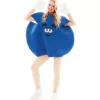 Costume blu cioccolato per adulti