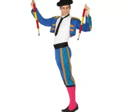 Costume blu da matador per un uomo