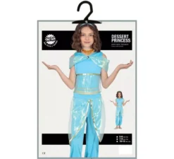 Costume blu da principessa del deserto per bambina
