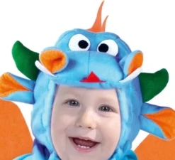 Costume blu del drago del bambino per i bambini