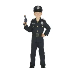 Costume blu della polizia per bambini