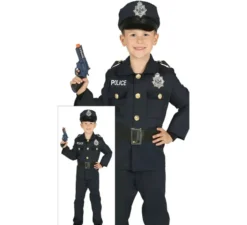Costume blu della polizia per bambini
