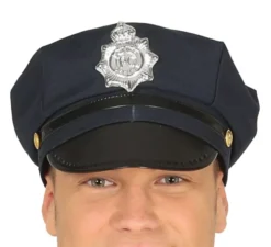 Costume blu della polizia per un uomo