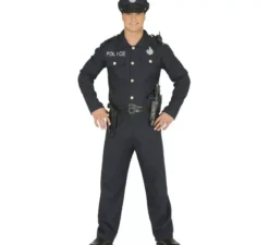Costume blu della polizia per un uomo