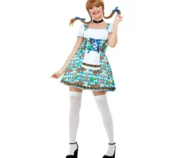 Costume blu Oktoberfest tedesco per donna