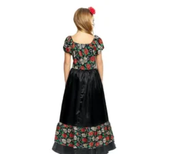 Costume Catrina Abito lungo nero per bambina