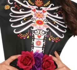 Costume Catrina con abito stampato per donna