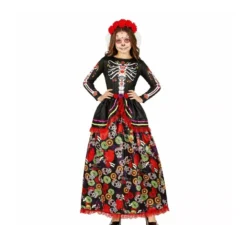 Costume Catrina con abito stampato per donna