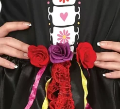 Costume Catrina con abito stampato per donna