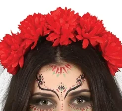 Costume Catrina con abito stampato per donna