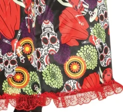 Costume Catrina con abito stampato per donna