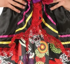 Costume Catrina con abito stampato per donna