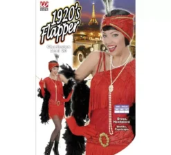 Costume Charleston anni '20 con copricapo da donna