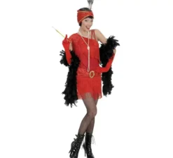 Costume Charleston anni '20 con copricapo da donna