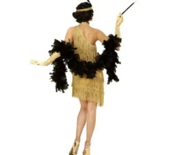Costume Charleston da donna con frange argentate