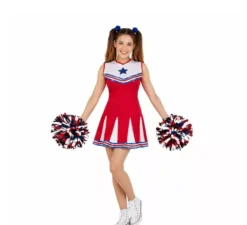 Costume cheerleader cheerleader per una donna