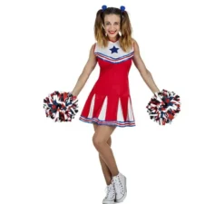 Costume cheerleader cheerleader per una donna