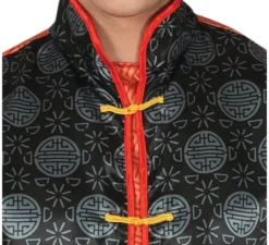 Costume cinese arancione per uomo