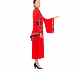 Costume cinese Hanfu rosso per donna