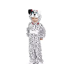 Costume classico dalmata con cappuccio per neonati e bambini piccoli