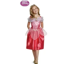 Costume classico da principessa Aurora bella addormentata per bambina