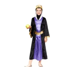 Costume classico da regina cattiva per bambina