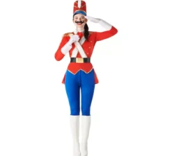 Costume classico da soldatino di stagno per donna