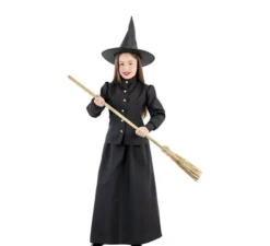 Costume classico da strega nera per ragazza