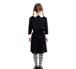 Costume classico nero da ragazza sinistra per ragazze e adolescenti