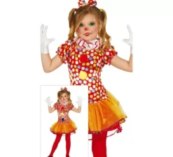 Costume Clown pois perbambina