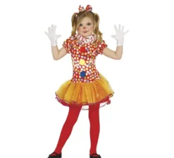 Costume Clown pois perbambina