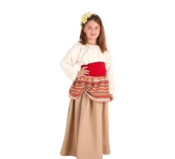 Costume Contadino medievale Carlota per bambina