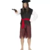 Costume corsaro a righe per uomo