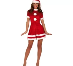 Costume corto da Babbo Natale per donna