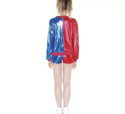 Costume corto da clown conflittuale per donna