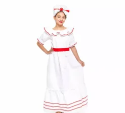 Costume cubano bianco per bambina