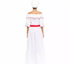 Costume cubano bianco per donna