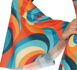 Costume curvy anni '70 multicolor da donna