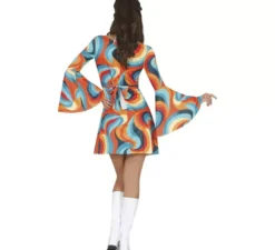 Costume curvy anni '70 multicolor da donna