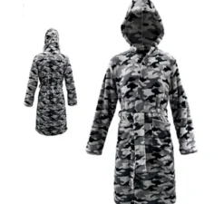 Costume da accappatoio mimetico grigio per bambini