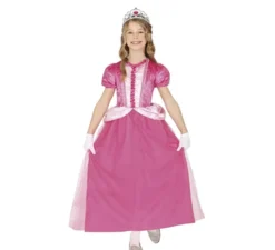 Costume da adorabile principessa rosa per bambina