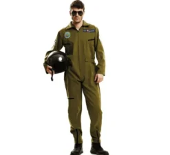 Costume da aeroplano da pilota per un uomo