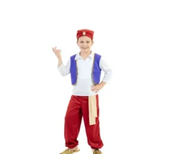 Costume da Aladino rosso e bianco per bambino