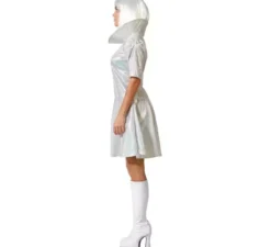 Costume da aliena argento per donna