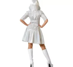 Costume da aliena argento per donna