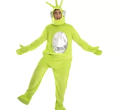 Costume da alieno verde della TV per adulti