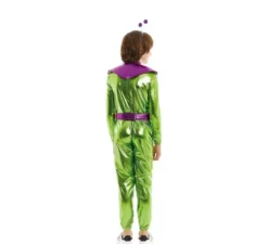 Costume da alieno verde e viola per bambino