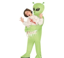 Costume da Alieno verde gonfiabile o gonfiabile per bambini