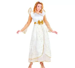 Costume da angelo glamour dorato da donna